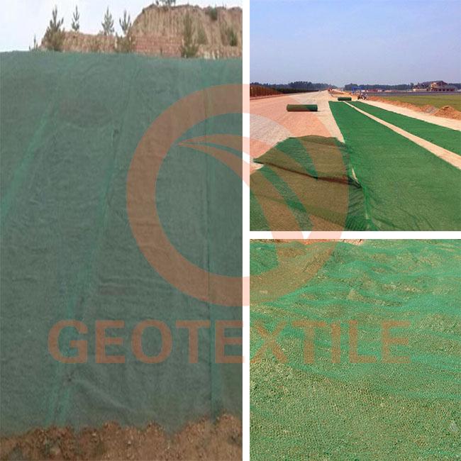 Soil Eroding Protection Erosion Control Fabric Green Color 2m * 40m Size