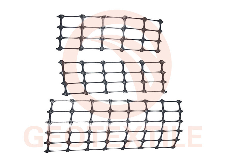 Black Stabilization PP Biaxial Geogrid For Slope Control 25.4 * 25.4mm
