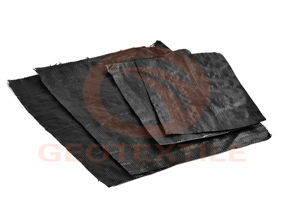 High Strength Woven Geotextile Membrane , Geosynthetic Gravel Driveway Fabric