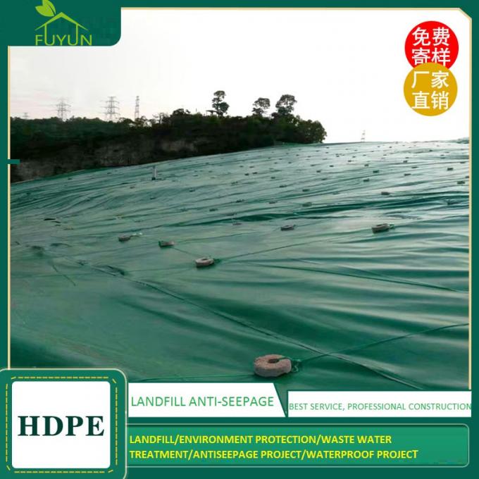 Landfills Hdpe Plastic Liner , Sewage Plant Drainage Ditch Liner