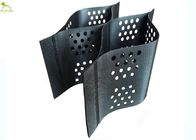 Black Textured Perforated HDPE Geocell For Soil Reinforcement